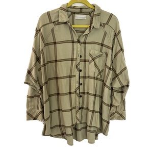 Urban Outfitters Green Oversized Flannel